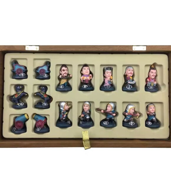 Chess Board Portable  Chinese Chess Checkerboard  Figure Chess Set - Picture 12 of 15